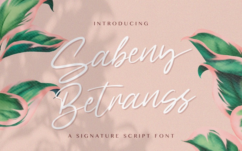 Sabeny Betrans - Handskrivet teckensnitt