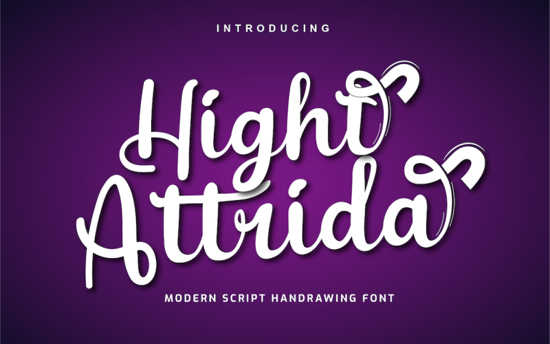 Шрифт Hight Attrida