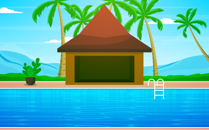 Pool Nature Hotel - Ilustração