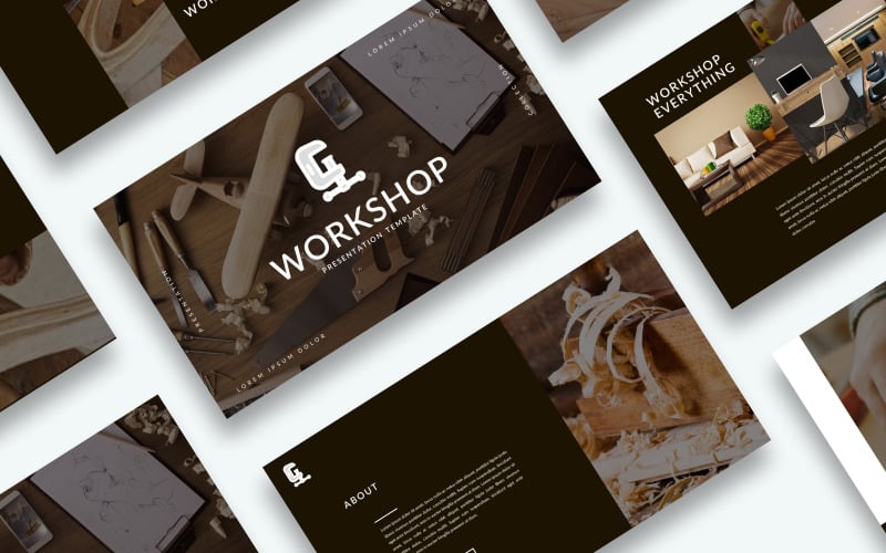 Gratis workshoppresentation Google Slides-teman