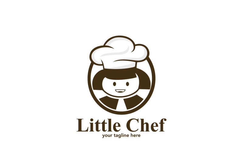 Little Woman Chef-Logo-Vorlage