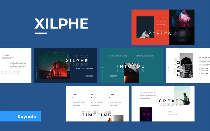 Xilphe Modern - Keynote şablonu