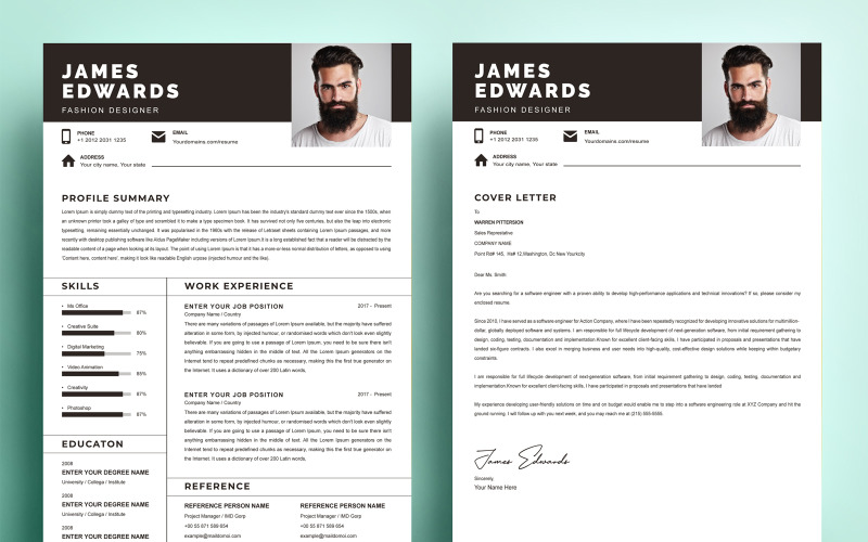 James Edwards - Currículo do Designer de Moda