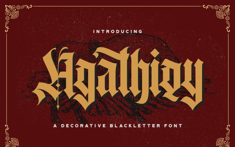 Agathiqy - Fuente Blackletter