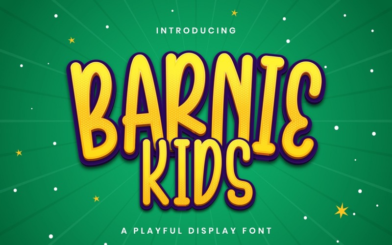 Barnie Kids - Грайливий дисплейний шрифт