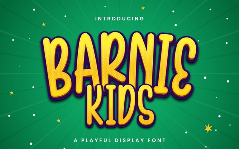 Barnie Kids - Játékos betűtípus