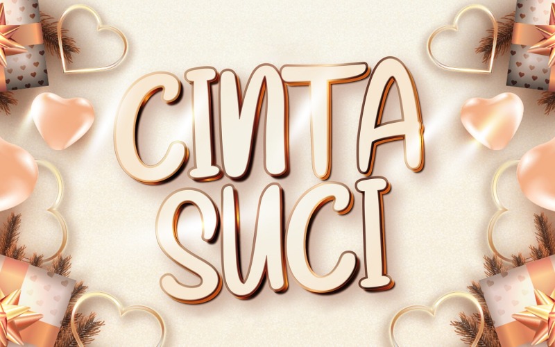 Cinta Suci - необычный дисплейный шрифт