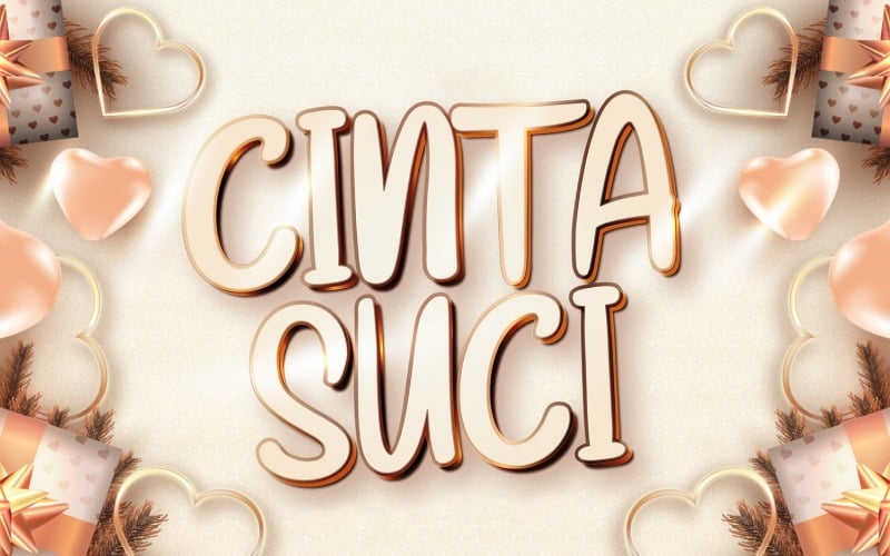 Cinta Suci - вигадливий дисплейний шрифт