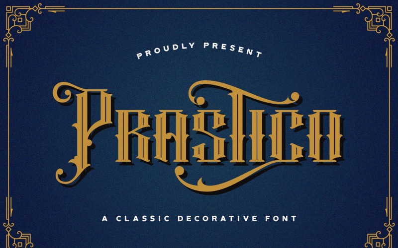 Prastico - písmo Blackletter