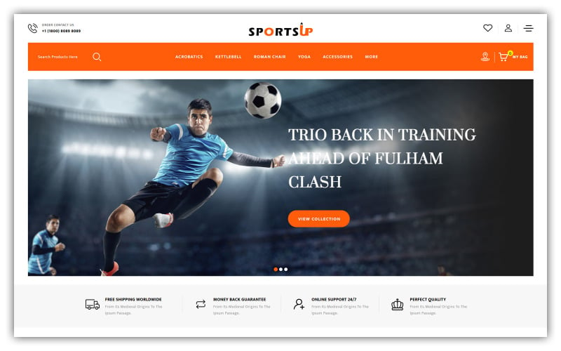Sportsup - Spor Mağazası OpenCart Şablonu