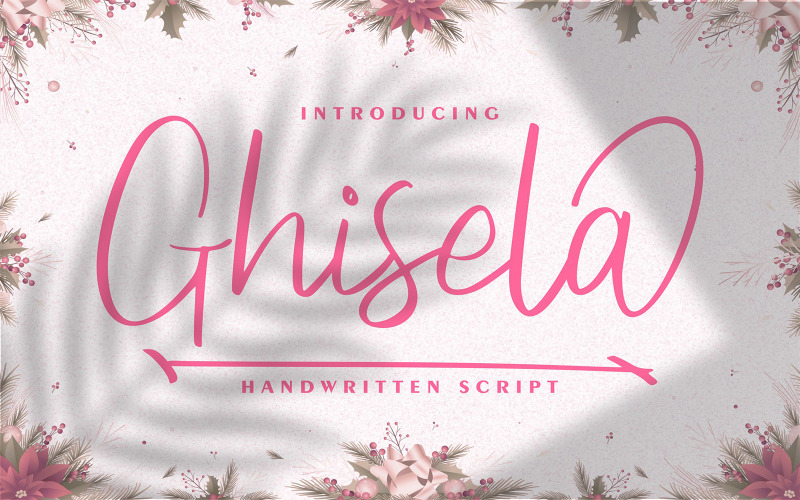 Ghisela | Handskrivet typsnitt