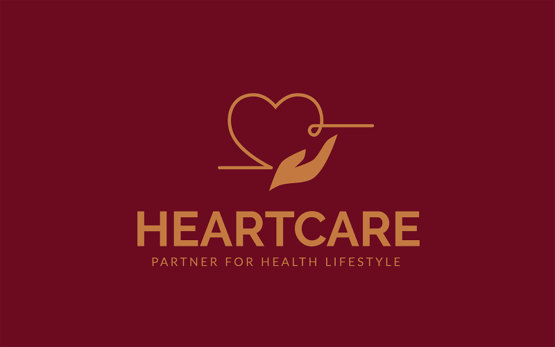 Heart Care Logo Template #172195 - TemplateMonster