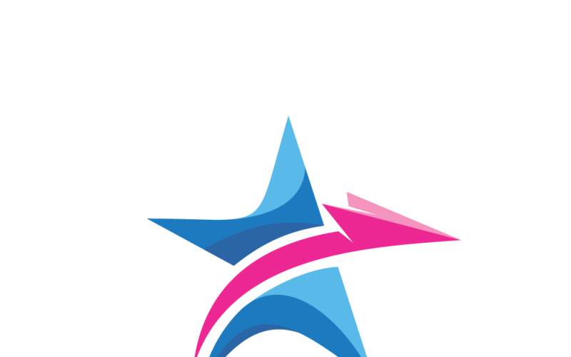 Modern Yıldız Logo Şablonu