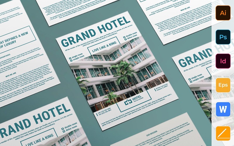 Multipurpose Hotel Flyer - Corporate Identity Template
