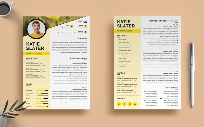 Katie Slater - Currículum del diseñador gráfico