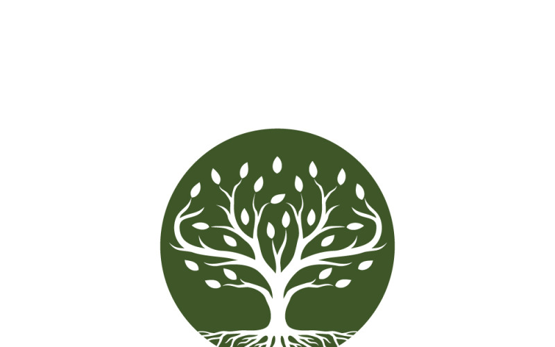 Modello di logo dell'albero