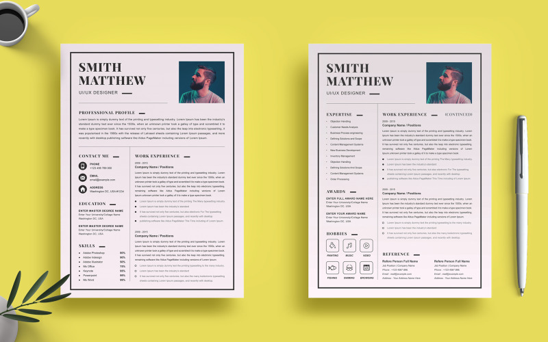 Smith Matthew - UI / UX Designer-Lebenslauf