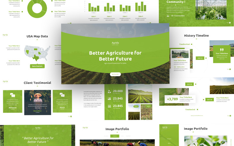 Agrida - Agriculture PowerPoint template - TemplateMonster