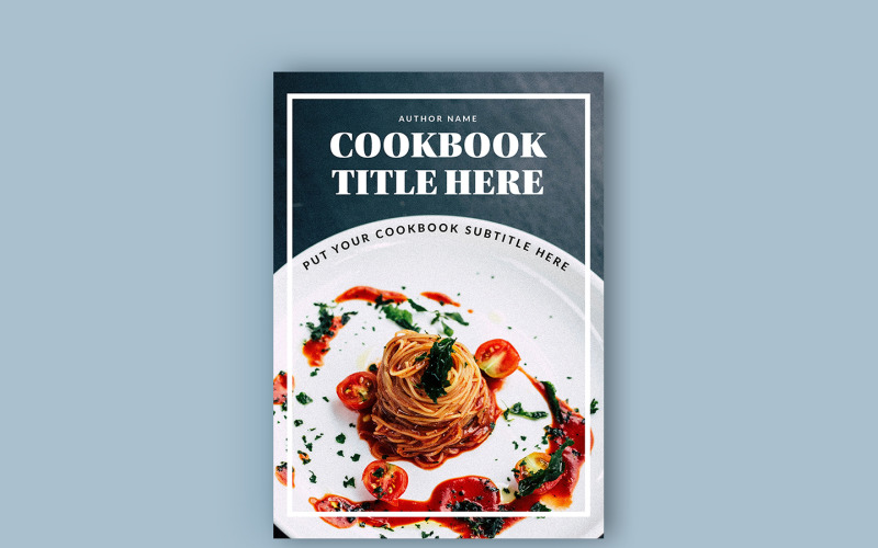 Diseño de ebook de libro de cocina Stock Template