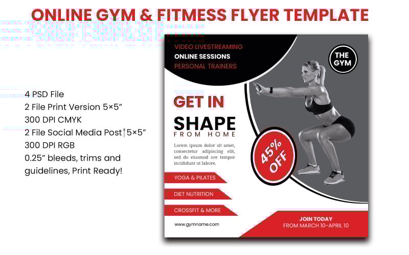 Fitness Flyer Template Online Cardio Workout Classes Workout