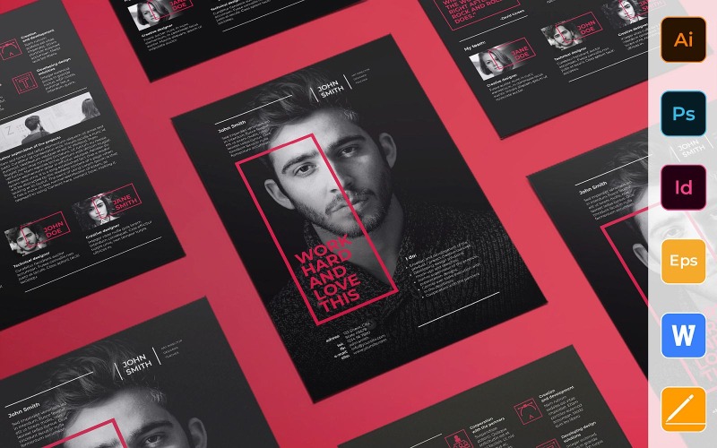 Modèle d'entreprise de flyer de directeur artistique créatif