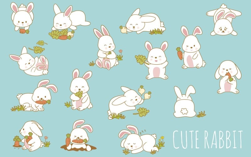 Lapin - Images vectorielles