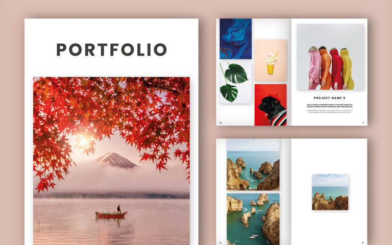 Portfolio/Lookbook Layout (A4+US) Magazine Templates
