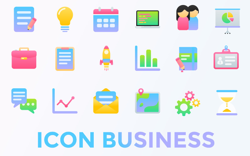Zakelijke Iconset sjabloon