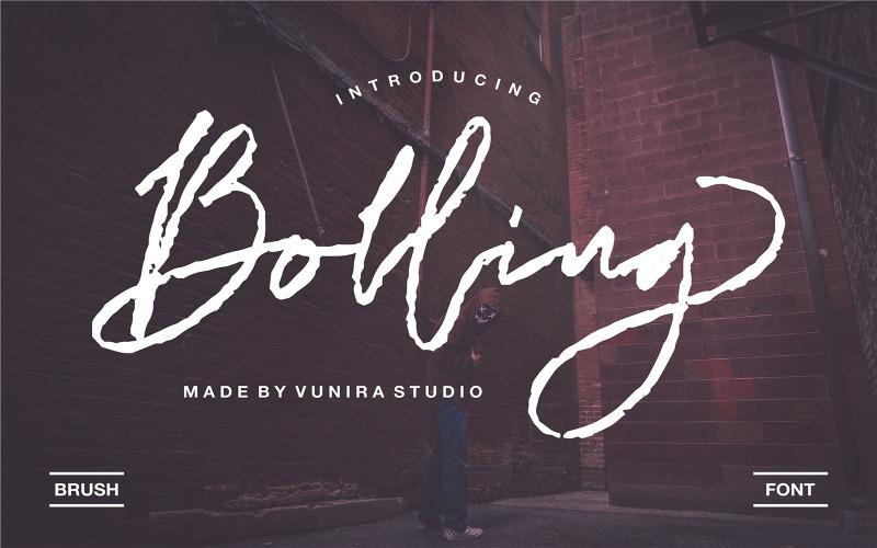 Bolling | Borstel lettertype