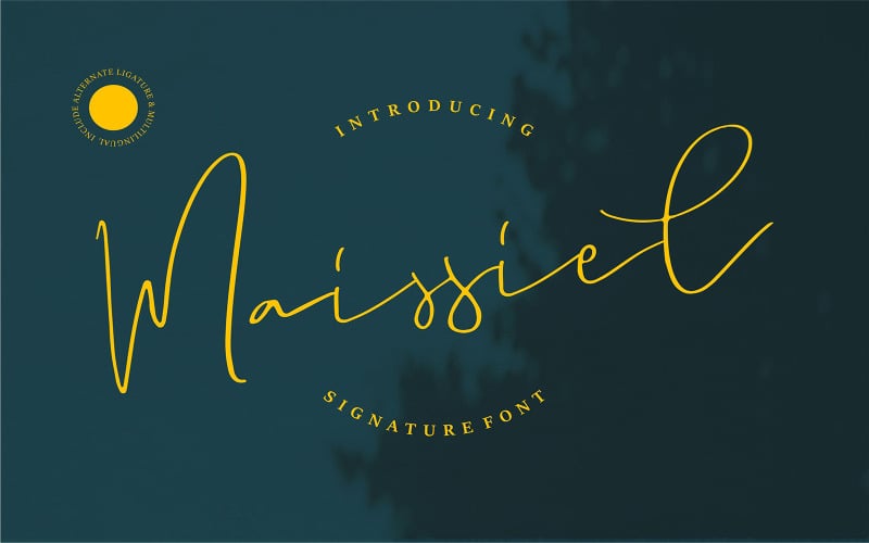 Maissiel | Подпись Шрифт