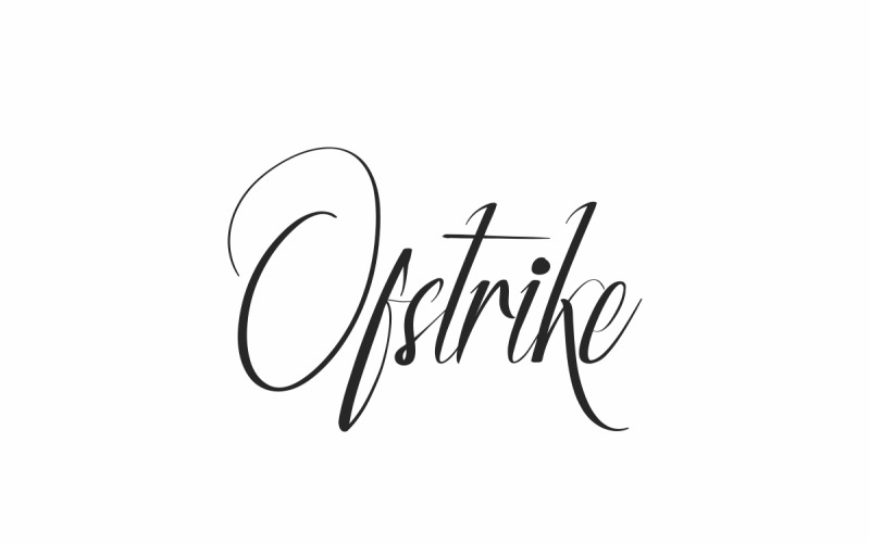 Ofstrike písmo