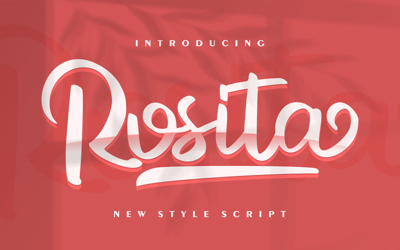 Rosita | Új stílusú kurzív betűtípus