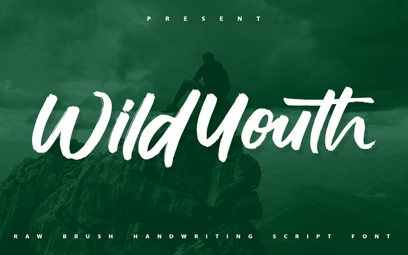 Wildyouth | Kartáčové písmo psané kurzívou
