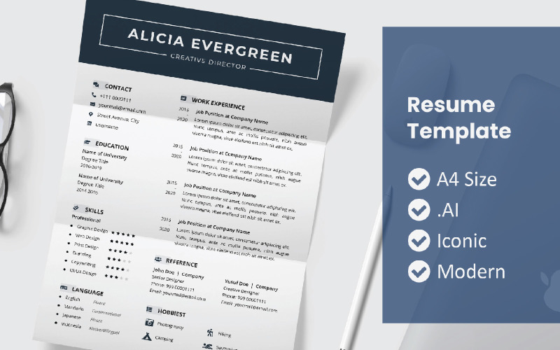 Resume Simple Printable Template