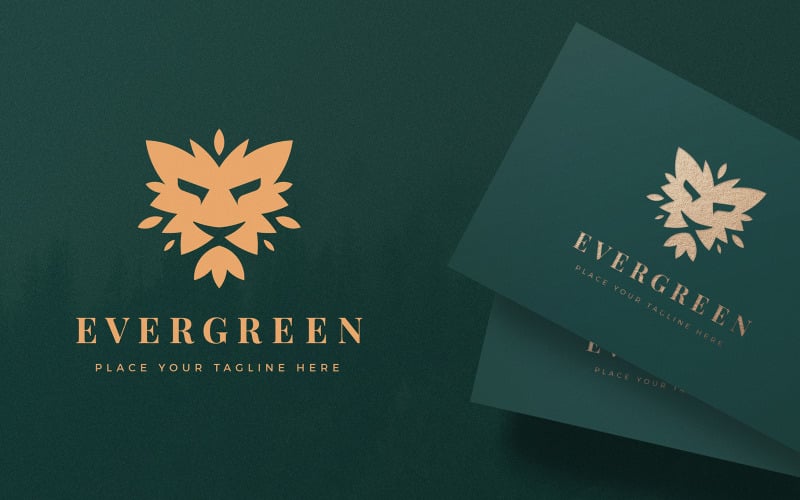 Royal Leaf Lion Logo Vorlage