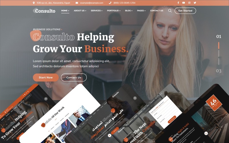 Consulto - Business & Law Consulting Szablon strony internetowej Bootstrap HTML5