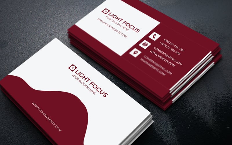 Corporate Business Card Design #172836 - TemplateMonster