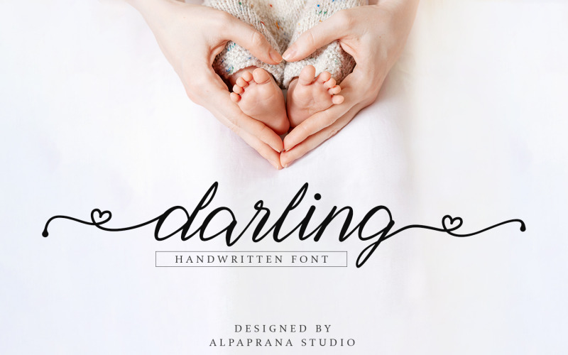 Darling - Handskrivet teckensnitt