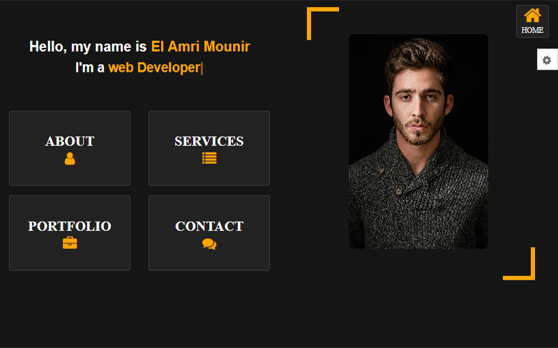 Amin Creative Personal Portfolio Website-sjabloon