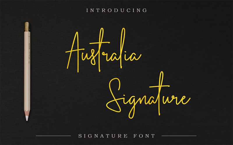Australia Signature Font