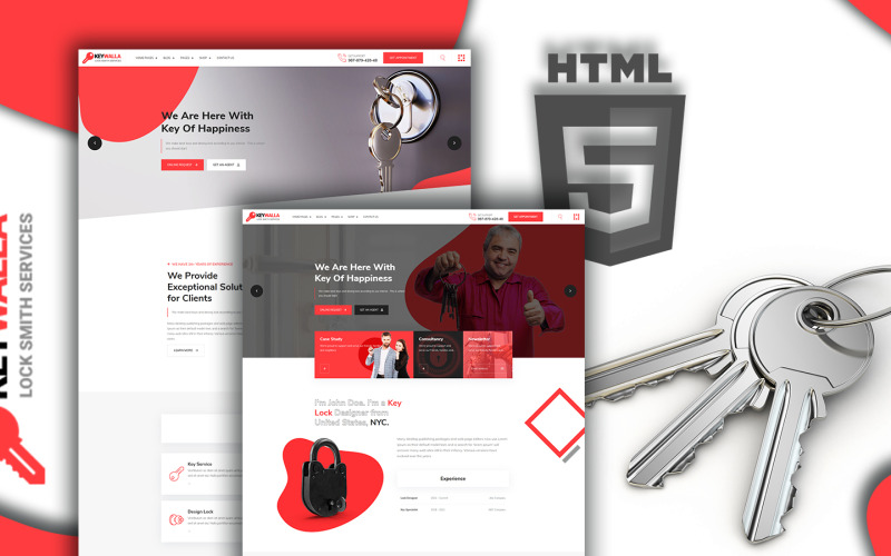 Keywalla- Modèle de site Web de service clé
