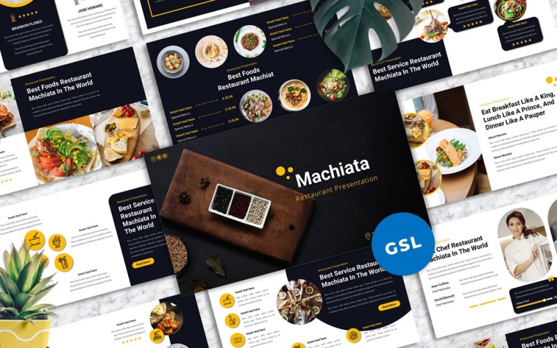Machiata - Restauracja Google Slide