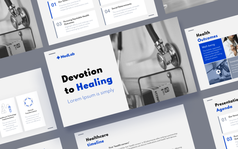 MedLab - medyczny szablon prezentacji Google