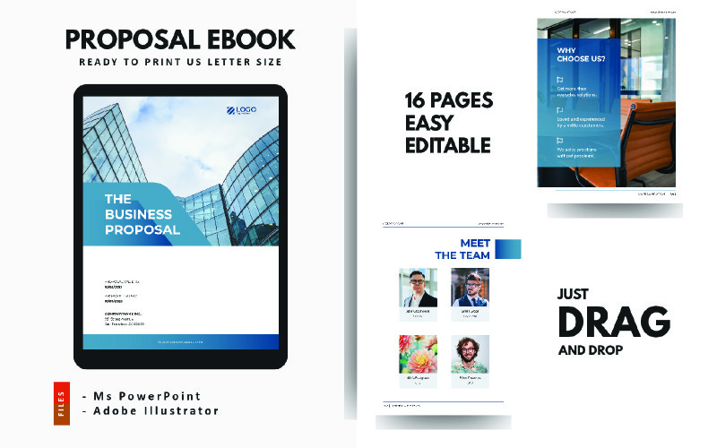 Profesjonalny szablon prezentacji PowerPoint firmy propozycja