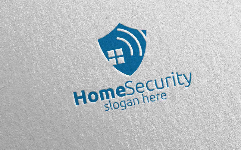 Pajzs Online biztonságos fizetés logó sablon