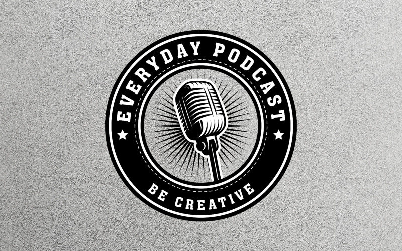 Podcast Logo Şablonu