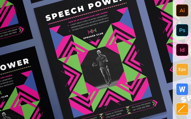 Multipurpose Speaker Poster Corporate Identity Template