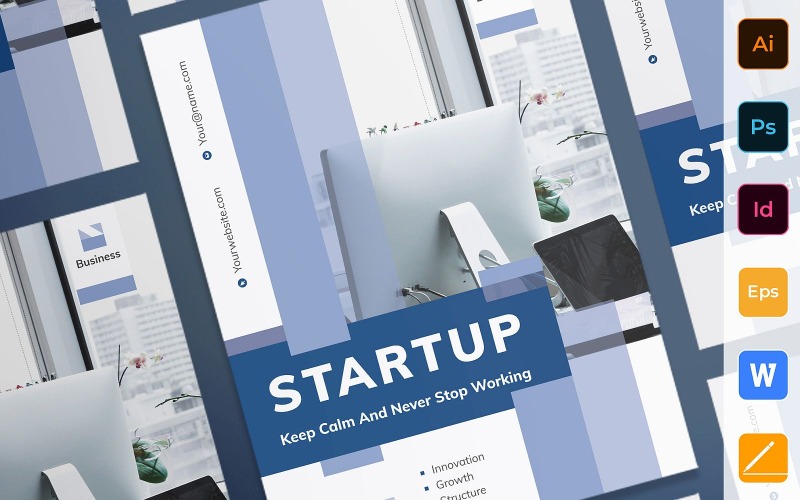 Multipurpose Startup Poster Corporate Identity Template