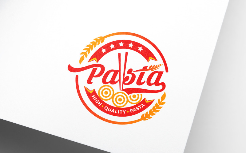 Design de logotipo de restaurante de comida