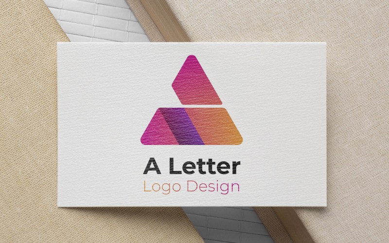 Een brief alfabet creatief logo ontwerp